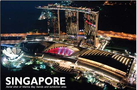 Singapore: PC Aerial shot of Marina Bay 8859194803896