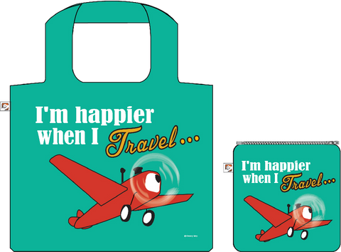Shopping Bag:I'm Happier when I Travel, ISBN, 8859194818210