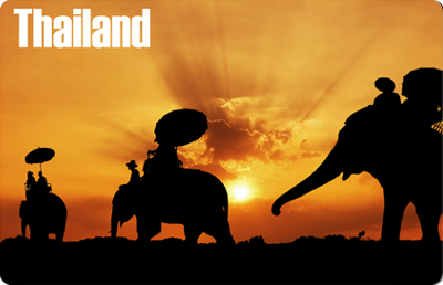 Thailand: Elephant Sunset, 8854093005013