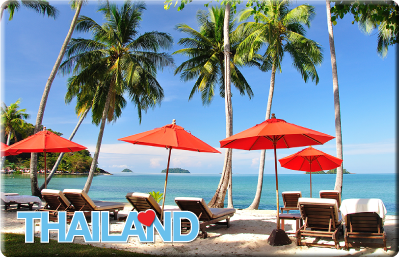 Thailand: Beach Chairs & Sea, 8859194805906