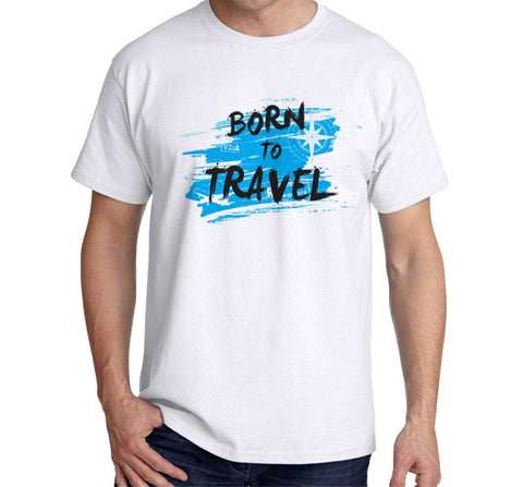 Lifestyle: Born to Travel Forced to Work (White)